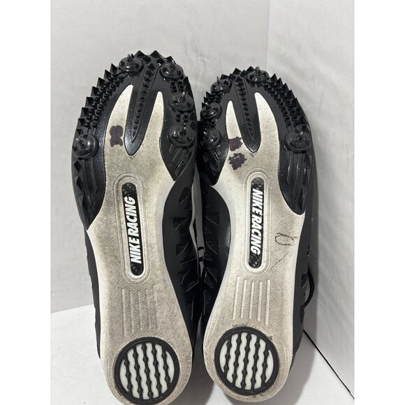 Nike Racing mens size 11.5 Zoom Maxcat 4 Track Shoes black/white - Picture 5 of 7